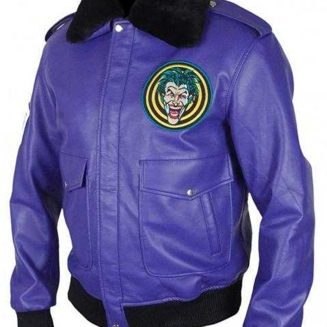 joker with purple jacket